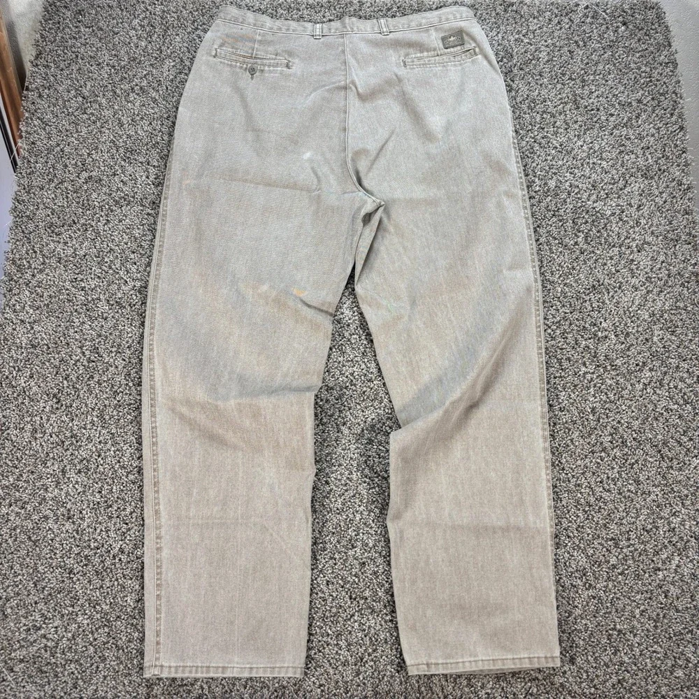 Levi's Khakis Men's 36x32 Mobile Corps Pleated Pants Tan Khaki Vintage Style